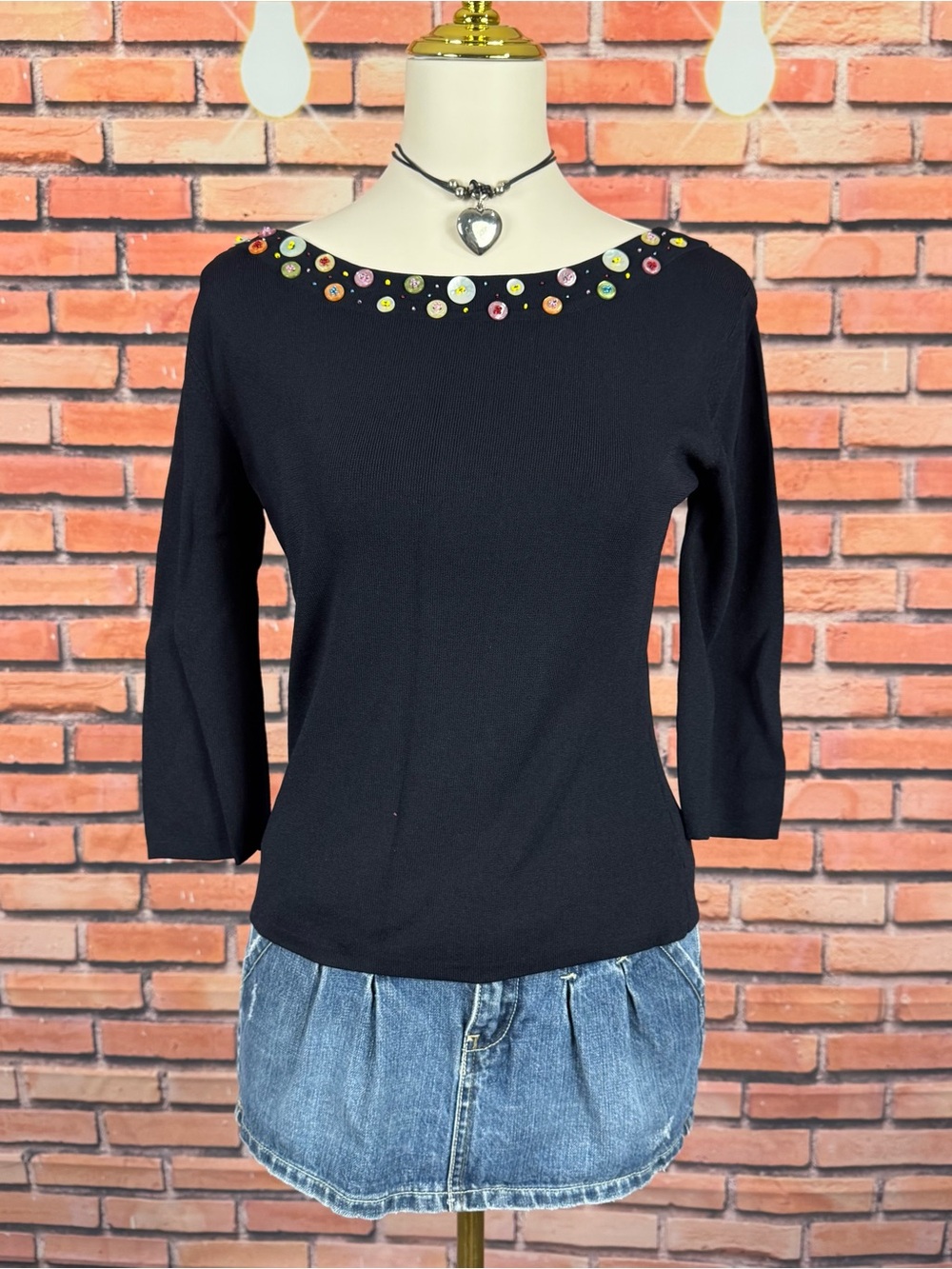 y2k button top